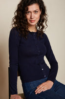 Cocoon Cardi Roundneck - Navy