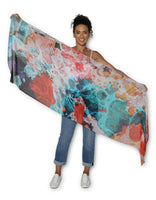 The Artist Label Scarf - Abstract Mural