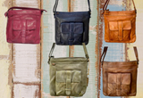 Presley Crossbody Leather Bag - Selection of colours